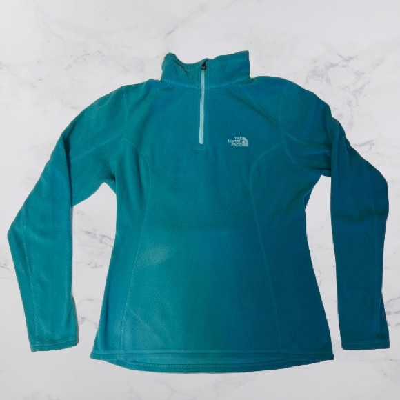 The North Face: Blue Zip Jacket Pullover - Picture 3 of 12